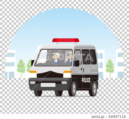 Police cars, light wagons, one box, police cars, police, patrols that run in the city 68997116