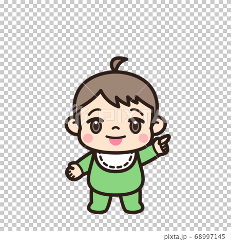 Baby pointing - Stock Illustration [68997145] - PIXTA