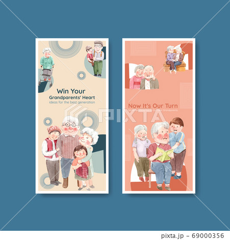 Flyer template with national grandparents day Flyer template with national grandparents day 69000356