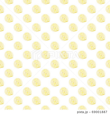 Lemon pattern. Hand drawn watercolor lemons on white backdrop. Seamless background. Lemon pattern. Hand drawn watercolor lemons on white backdrop. Seamless background. 69001887