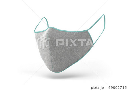 reusable grey masks 3d render image on white 69002716