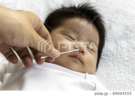 Clean baby nose stock image. Image of clean, months, parent - 30503519