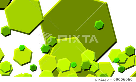 Cgヘクサゴン 多数の六角形の背景素材のイラスト素材