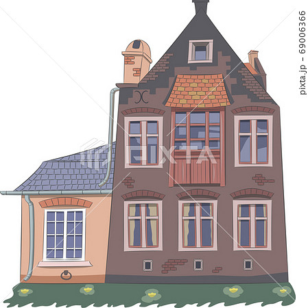 Traditional stone houses in the historical part of Bruges. 69006366