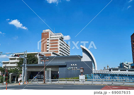 JR駒込駅 山手線 豊島区 晴れ JR駒込駅 山手線 豊島区 晴れ 69007635