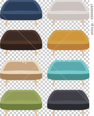 插圖素材沙發躺椅顏色變化矢量 69008097