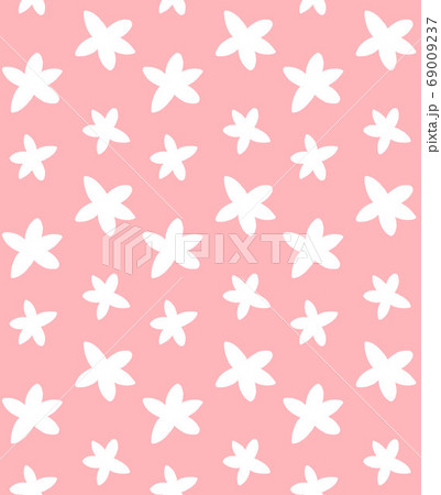 Vector seamless pattern of coco flower silhouette Vector seamless pattern of coco flower silhouette 69009237