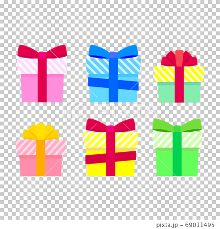 Illustration of present box 69011495