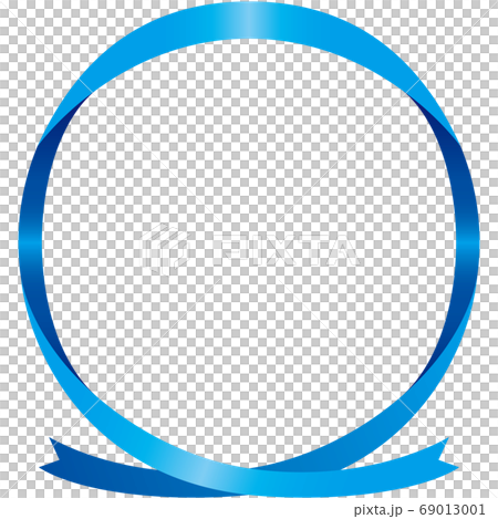 圓形Ribon框架（淺藍色） 69013001