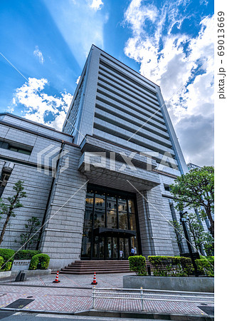 日本の東京都市景観 東証などを望む 日本の東京都市景観 東証などを望む 69013669