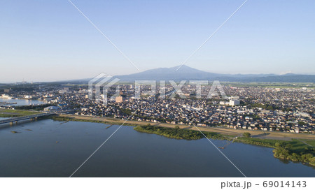 《山形県》酒田市の空撮 《山形県》酒田市の空撮 69014143