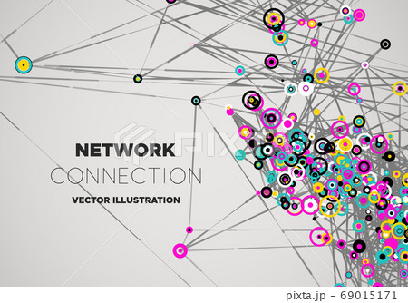 Communication social mesh. Network polygonal Communication social mesh. Network polygonal 69015171