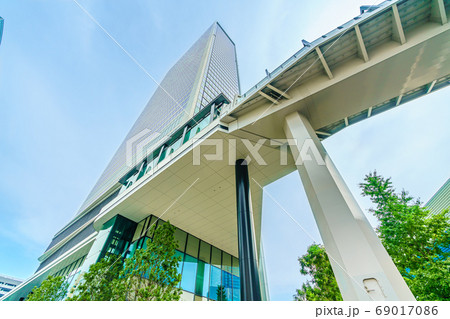 東京の都市風景 東京都港区竹芝周辺の再開発風景 69017086