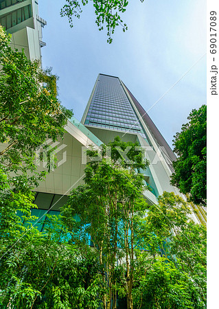 東京の都市風景 東京都港区竹芝周辺の再開発風景 69017089