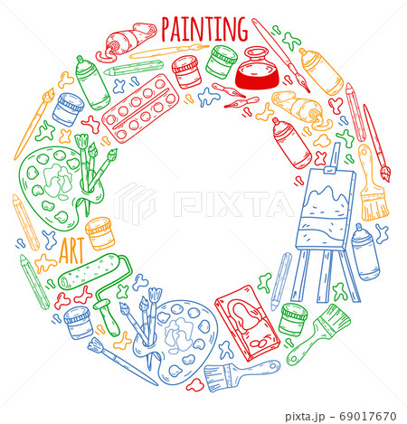 Creativity and imagination. Design college. Online education, internet school. Creativity and imagination. Design college. Online education, internet school. 69017670