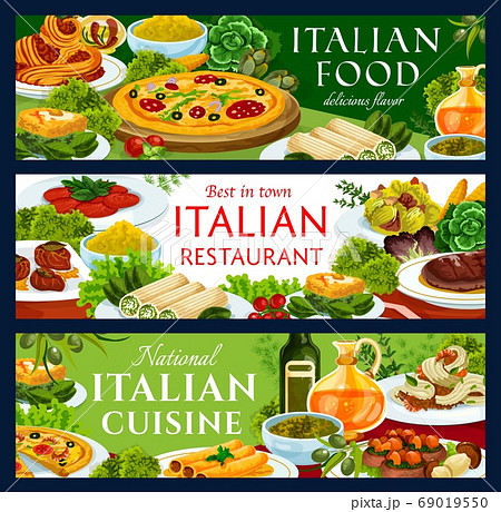 Italian food restaurant traditional dishes banners Italian food restaurant traditional dishes banners 69019550