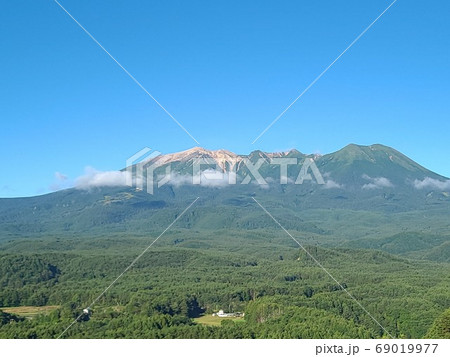 御嶽山(御岳山)の夏景色・信州から撮影 69019977