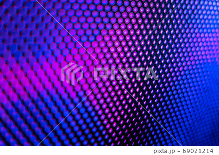 CloseUp LED blurred screen. LED soft focus CloseUp LED blurred screen. LED soft focus 69021214