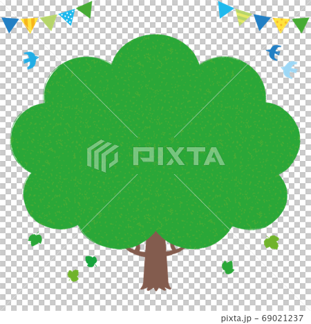 生態手繪木框方形白色背景無文字 69021237