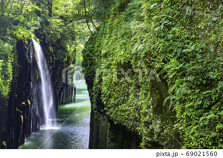 宮崎の絶景 美しい高千穂峡 69021560