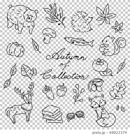 Autumn illustration set Autumn illustration set 69022374