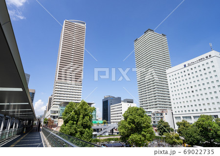 岐阜駅前都市風景　岐阜駅北口　駅前広場 69022735