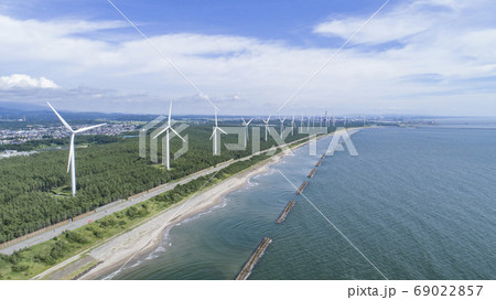風力発電イメージ 風力発電イメージ 69022857