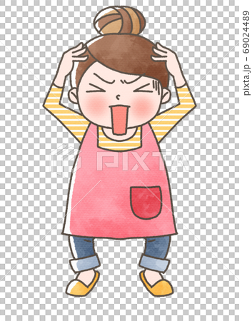拿著頭的主婦 69024489