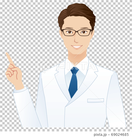 白衣の男性　医者　説明 69024685