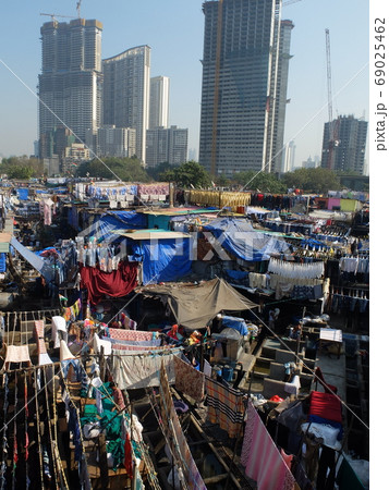 インド、ムンバイのドービー・ガート 69025462