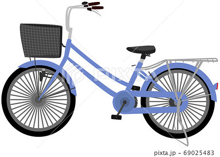 普通の自転車のイラストのイラスト素材