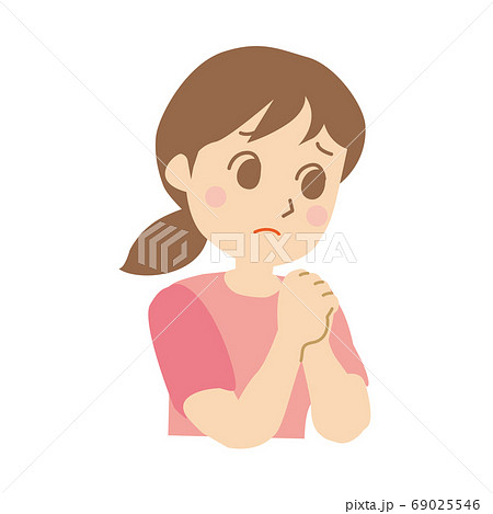 人物 女性 主婦 イラスト 困り顔のイラスト素材 人物 女性 主婦 イラスト 困り顔のイラスト素材