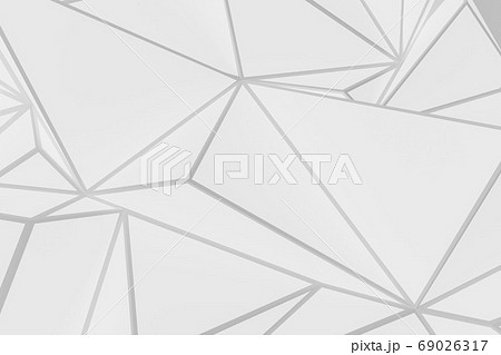 白背景 ポリゴン 素材 幾何学模様のイラスト素材