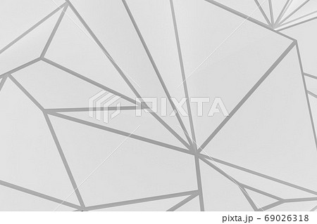 白背景 ポリゴン 素材 幾何学模様のイラスト素材