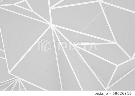 白背景 ポリゴン 素材 幾何学模様のイラスト素材