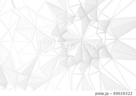 白背景 ポリゴン 素材 幾何学模様のイラスト素材