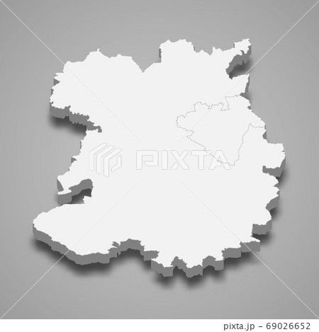 3d map of Shropshire is a ceremonial county of England 69026652