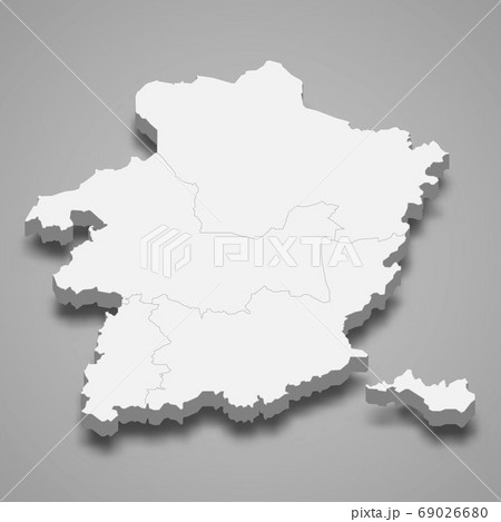3d map of Limburg is a province of Belgium 69026680