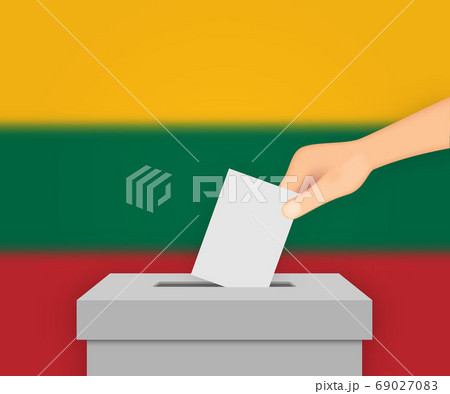 Lithuania election banner background. Template for Lithuania election banner background. Template for 69027083