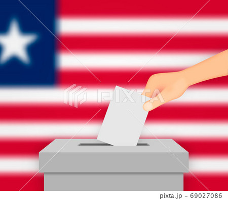 Liberia election banner background. Template for Liberia election banner background. Template for 69027086
