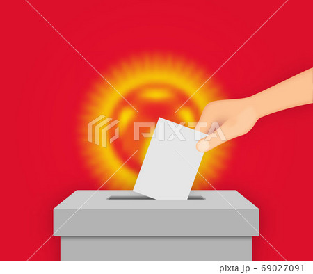 Kyrgyzstan election banner background. Template Kyrgyzstan election banner background. Template 69027091