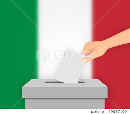 Italy election banner background. Template for 69027100