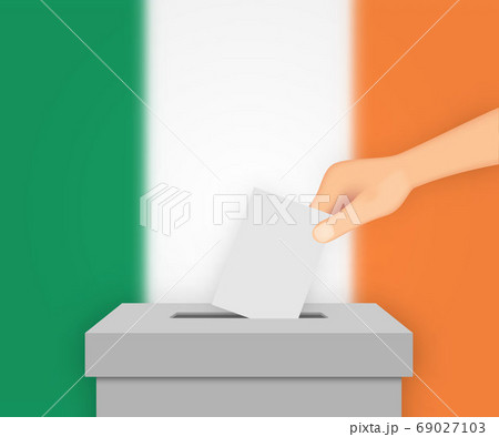 Ireland election banner background. Template for 69027103