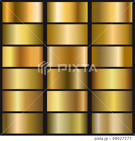 Set of gold gradient texture. Template for your Set of gold gradient texture. Template for your 69027277