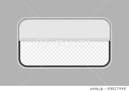 Realistic train window isolated Template for your 69027448