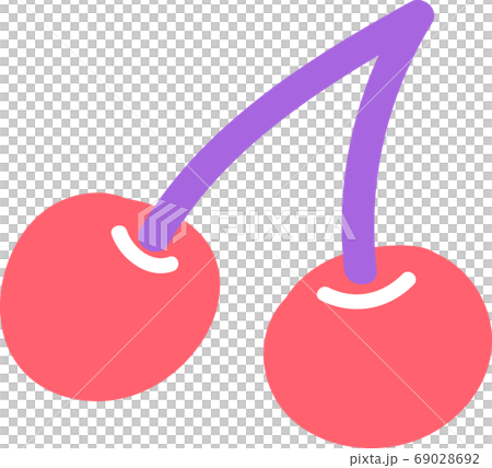 Cherry illustration material 69028692