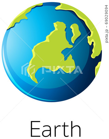 Isolated earth on white background 69029094