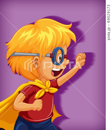 Boy wearing superhero with stranglehold position Boy wearing superhero with stranglehold position 69029173