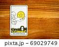 タロットカード　小アルカナ　ペンタクルス1　エース 69029749