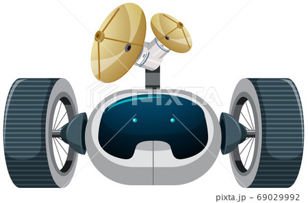Isolated lunar roving vehicle on white background 69029992